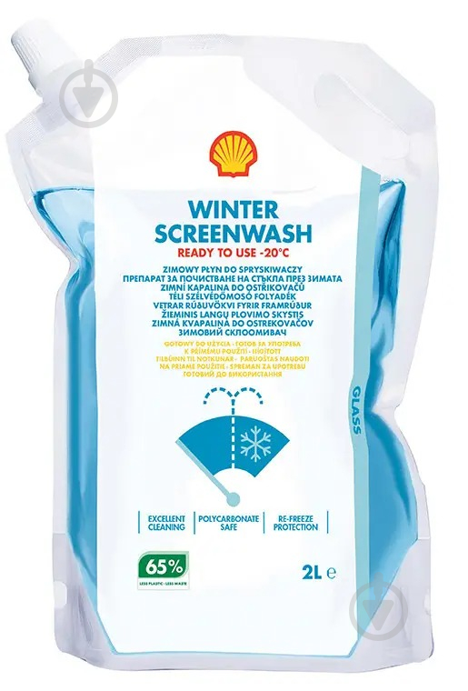 Омыватель стекла SHELL Screenwash зима -20 °С 2 л - фото 1