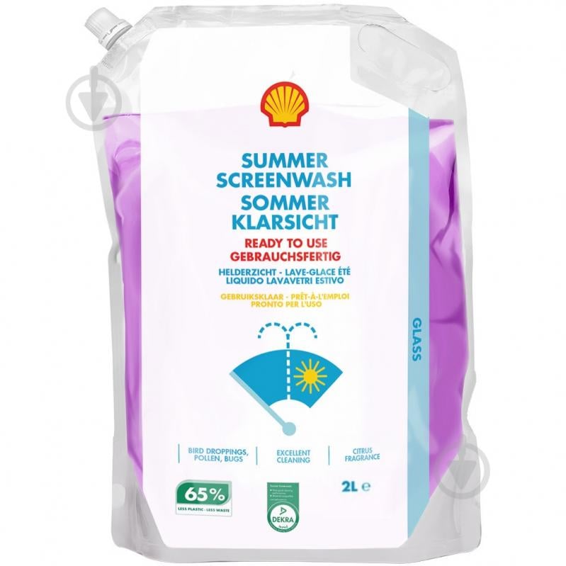Омыватель стекла SHELL Summer Screenwash Ready to use лето 2 л - фото 1 Омыватель стекла SHELL Summer Screenwash Ready to use лето 2 л - фото 1