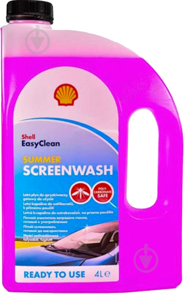 Омыватель стекла SHELL Summer Screenwash (ready) (48021277432	) лето 4 л - фото 1