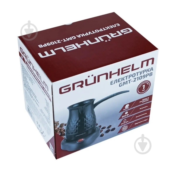 ВИТРИНА! Турка электрическая Grunhelm GMT-2109PB (143383) - фото 3 ВИТРИНА! Турка электрическая Grunhelm GMT-2109PB (143383) - фото 3