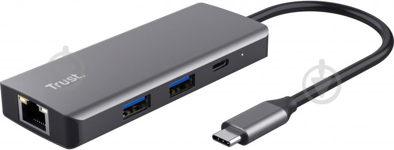 USB-хаб Trust Dalyx 6-in-1 USB-C Multi-port Dock Aluminium - фото 1