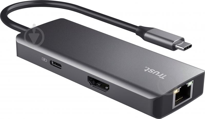 USB-хаб Trust Dalyx 6-in-1 USB-C Multi-port Dock Aluminium - фото 3