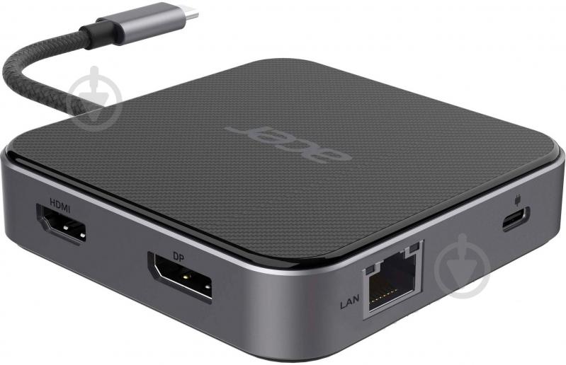 Док-станція Acer 7 in 1 8K/HDMI/DP/2xUSB3.2 (HP.DSCAB.013) - фото 1