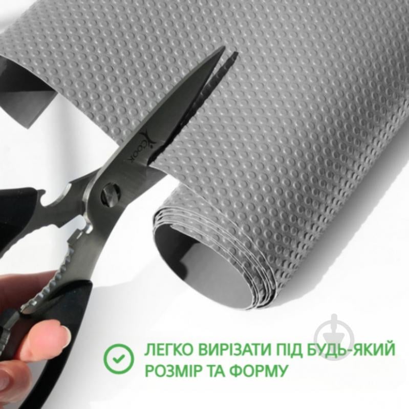 Килимок для кухонних шухляд DM-1200 G 50x120 см сірий MVM - фото 2