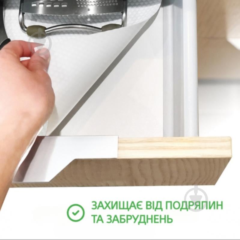 Килимок для кухонних шухляд DM-1200 W 50x120 см білий MVM - фото 3