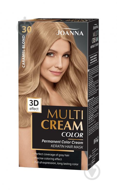 Фарба для волосся Joanna Multi Cream Color №30 карамельний блонд 100 мл - фото 1