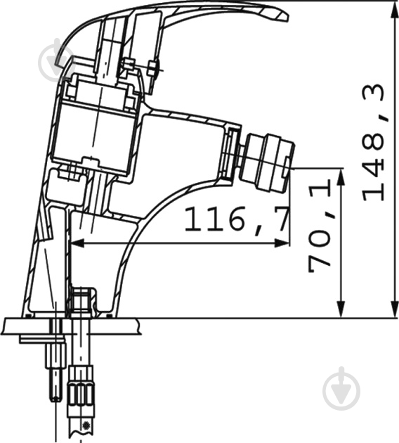 Смеситель для биде Ferro Rovi BNR 6 - фото 2