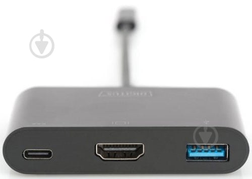 Адаптер Digitus USB-C - HDMA 2xUSB 0,15 м черный (DA-70855) - фото 4