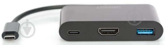 Адаптер Digitus USB-C - HDMA 2xUSB 0,15 м черный (DA-70855) - фото 5