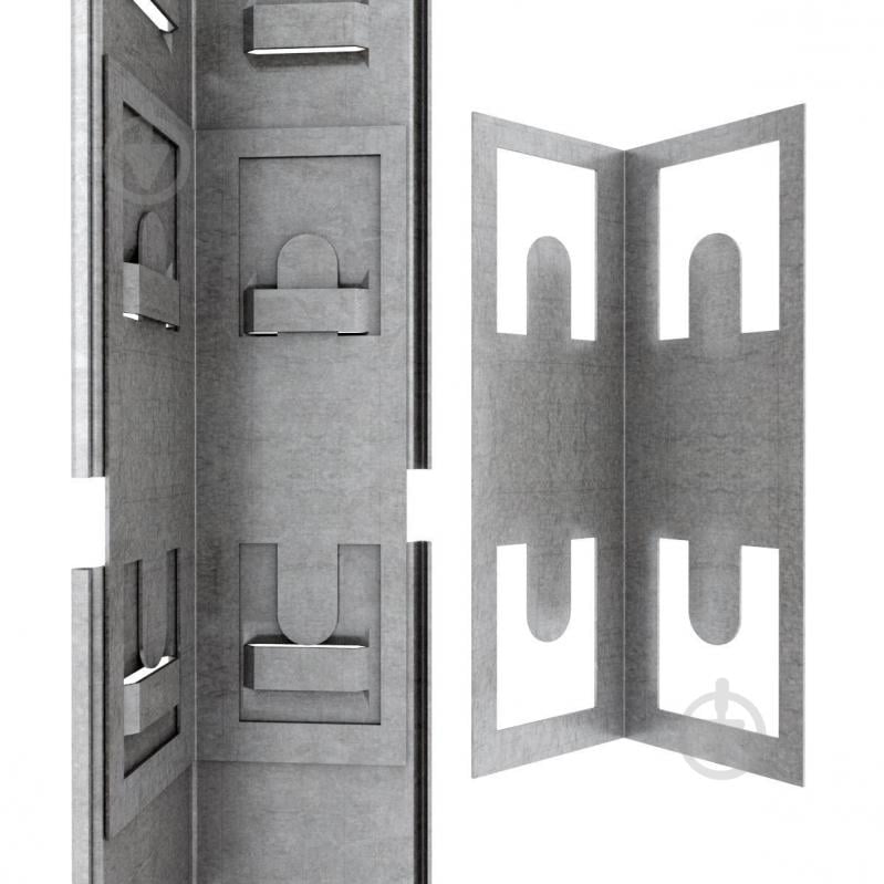 Стеллаж 2000x1000x500 мм Меткас Бюджет серый ДСП полки 5 шт. цинкованный - фото 9
