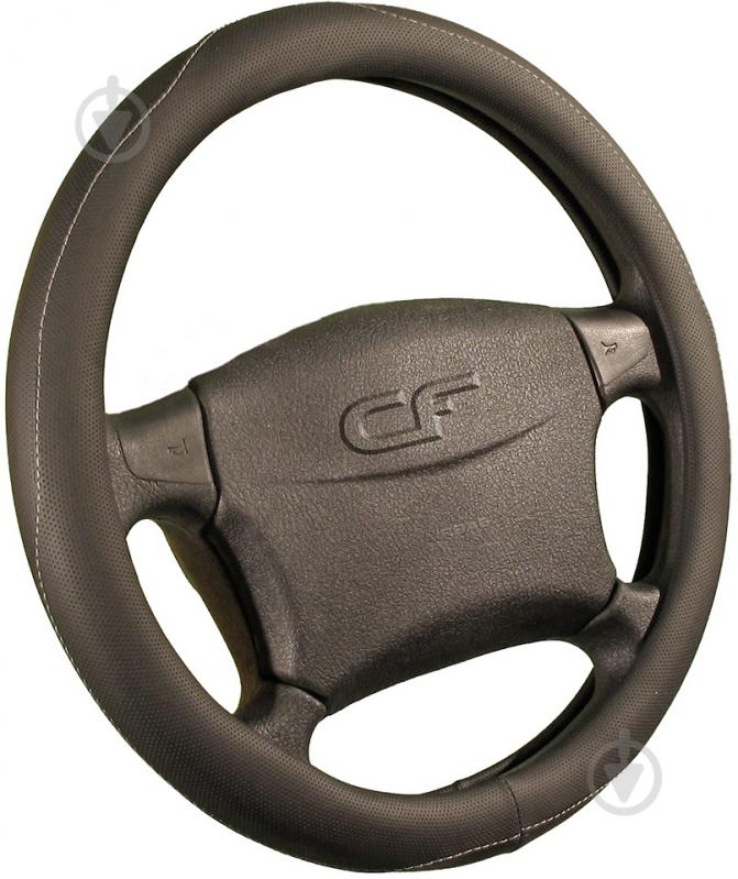 Чехол на руль Carfashion CREEK черный с серым - фото 1