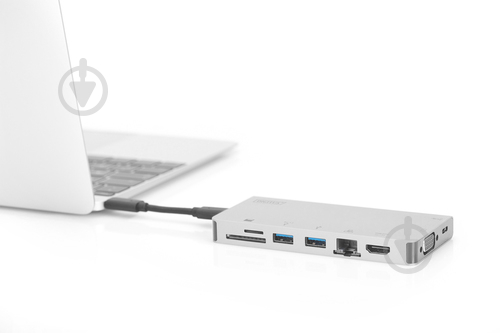 Док-станція Digitus Travel USB-C, 8 Port (DA-70866) - фото 3