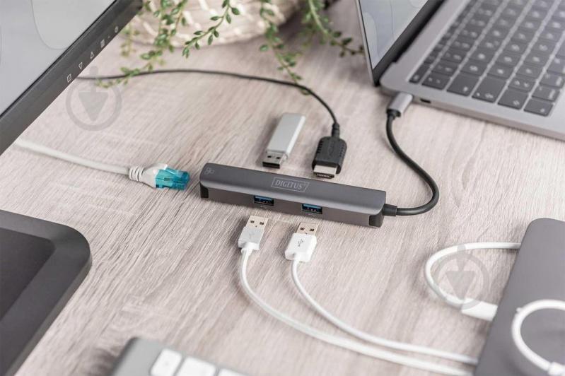 Док-станція Digitus USB-C, 5 Port (DA-70892) - фото 5