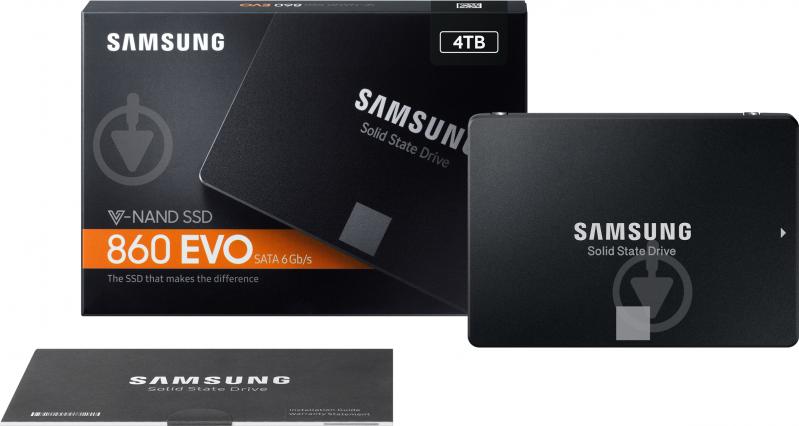 SSD-накопитель Samsung 860 EVO SATA V-NAND 3bit 4000GB 2,5" SATA MLC (MZ-76E4T0BW) - фото 6