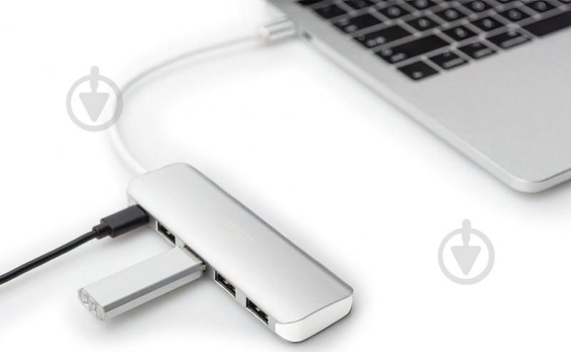 USB-хаб Digitus USB Type-C/4x USB 3.0 (функция зарядного устройства) DA-70242-1 - фото 6