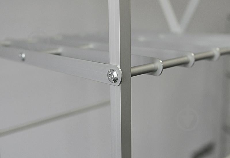 Стеллаж 1365x420x384 мм Aluint серый металл полки 4 шт. крашенный - фото 4 Стеллаж 1365x420x384 мм Aluint серый металл полки 4 шт. крашенный - фото 4