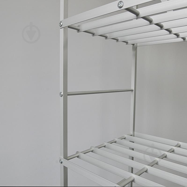 Стеллаж 1365x820x384 мм Aluint серый металл полки 4 шт. крашенный - фото 2