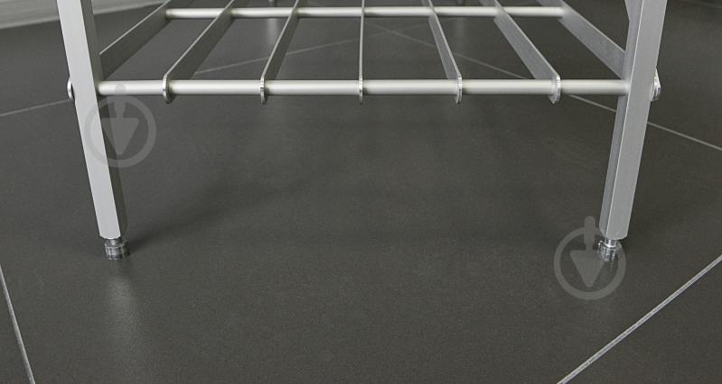 Стеллаж 1365x820x384 мм Aluint серый металл полки 4 шт. крашенный - фото 4