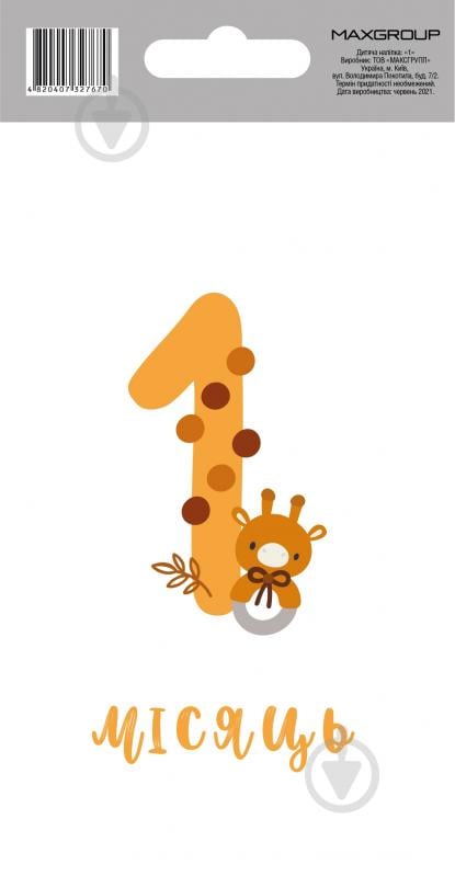 Наклейка MAXGROUP 1 месяц NM-059 - фото 1