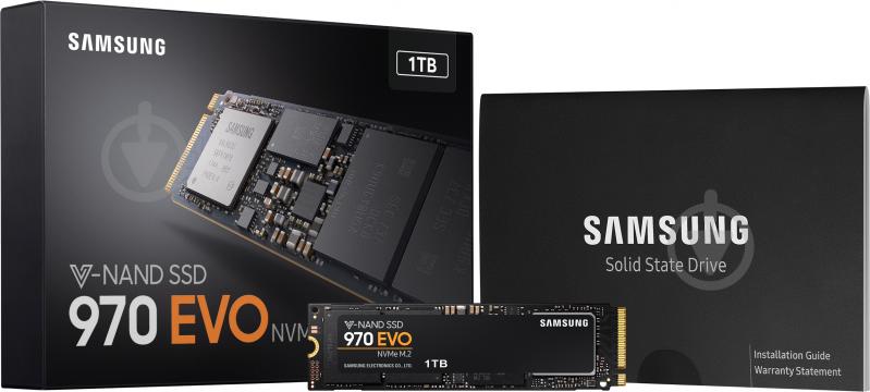 SSD-накопитель Samsung 970 EVO NVMe 1000GB M.2 PCI Express 3.0 x4 3D V-NAND (MZ-V7E1T0BW) - фото 4