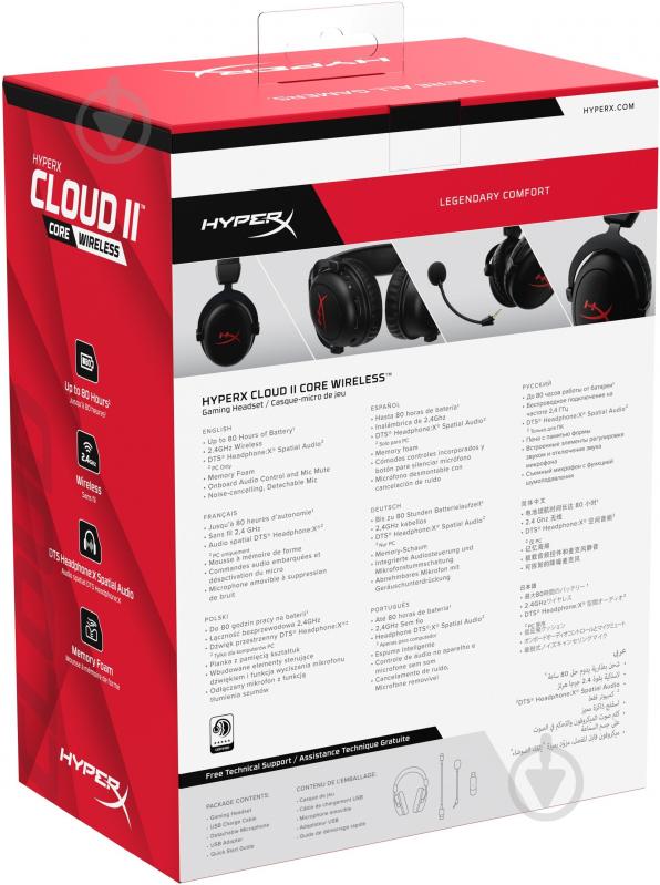 Гарнітура HyperX Cloud II Core WL black (6Y2G8AA) - фото 9