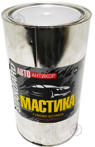 Мастика Дорожная карта Автоантикор гумово-бітумна STANDARD 48021108293 4 кг чорний - фото 1