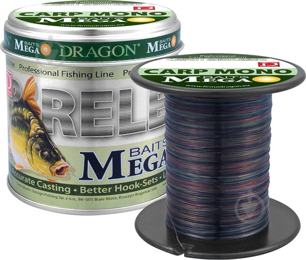 Волосінь Dragon Mega Baits Carp Mono 600м 0.25мм 6.7кг TDC-30-24-025 - фото 1