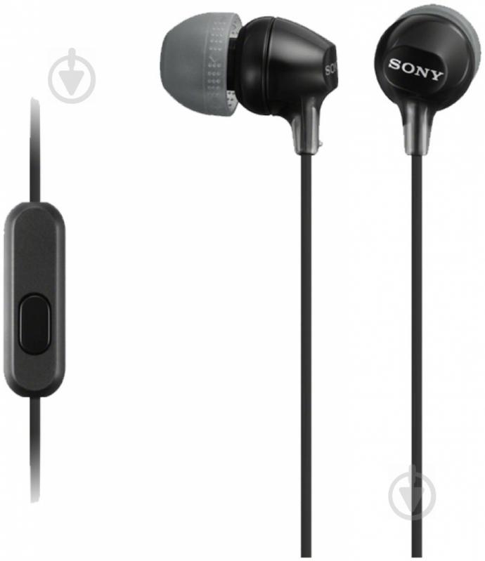 Навушники Sony MDR-EX15AP black (MDREX15APB.CE7) - фото 2