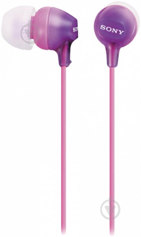 Наушники Sony MDR-EX15AP violet (MDREX15APV.CE7) - фото 1 Наушники Sony MDR-EX15AP violet (MDREX15APV.CE7) - фото 1