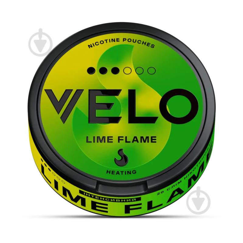 Тютюн жувальний Velo Нікотинові паучі Lime Flame 10 мг - фото 1 Тютюн жувальний Velo Нікотинові паучі Lime Flame 10 мг - фото 1