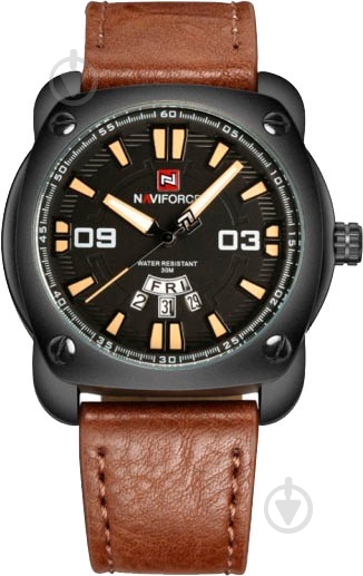 Наручные часы NaviForce BYBDN-NF9096 brown - фото 1