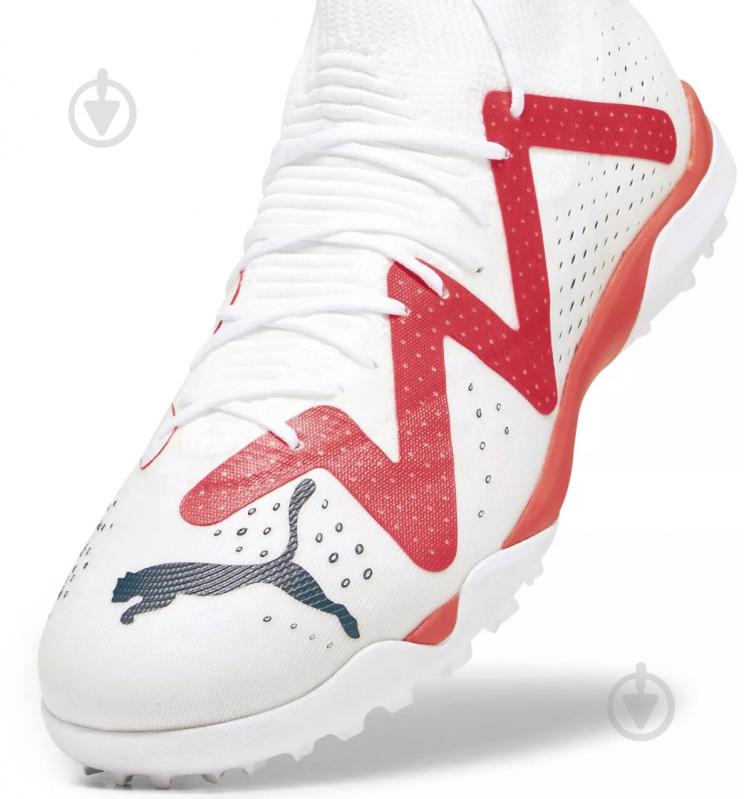 Кросівки чоловічі Puma Future Match Tt 10737401 р.44 біло-червоні - фото 5 Кросівки чоловічі Puma Future Match Tt 10737401 р.44 біло-червоні - фото 5
