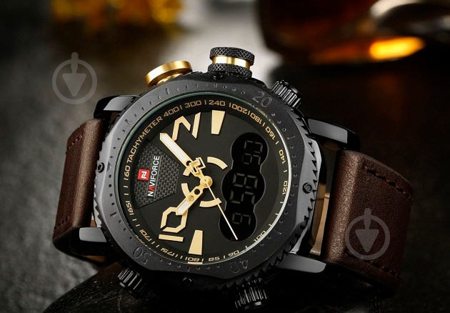 Наручний годинник NaviForce BYDBN-NF9094 brown - фото 2