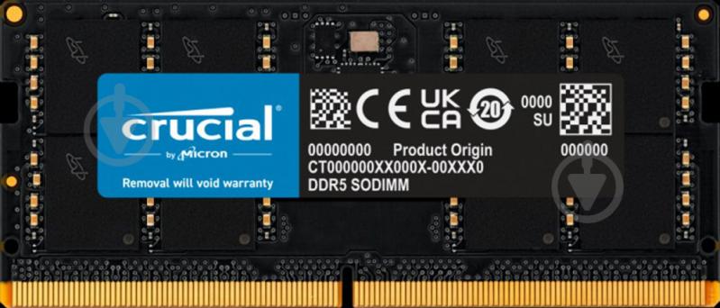 Оперативная память Crucial DDR5 SDRAM 32 GB (1x32GB) 5200 MHz (CT32G52C42S5) - фото 1