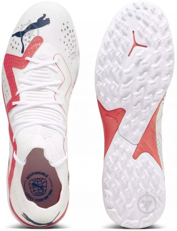 Кросівки чоловічі Puma Future Match Tt 10737401 р.45 біло-червоні - фото 4 Кросівки чоловічі Puma Future Match Tt 10737401 р.45 біло-червоні - фото 4