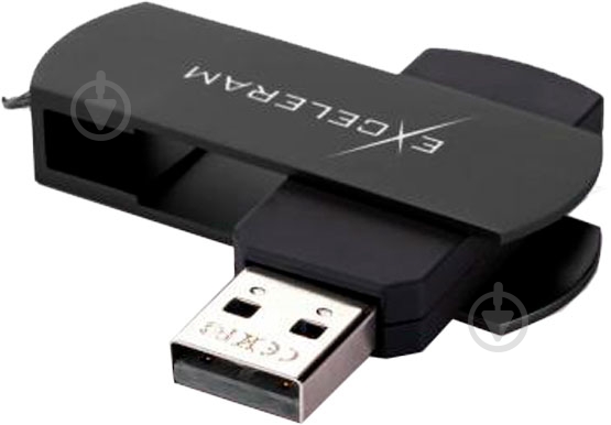 Флеш-память USB Exceleram P2 Series 16 ГБ USB 2.0 black (EXP2U2BB16) - фото 2