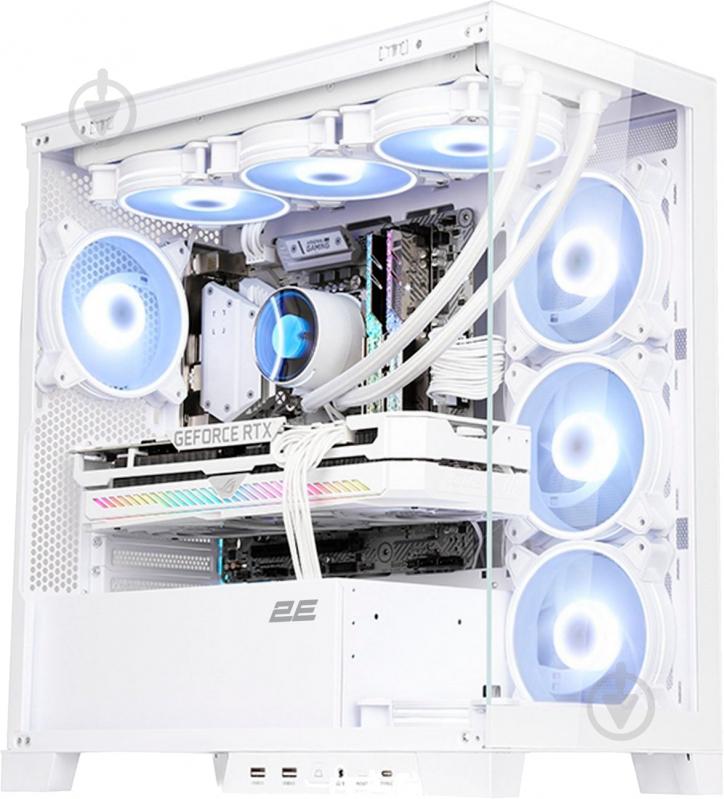 Корпус 2E Gaming Fantom Tempered Glass без БП (2E-GK701W) white - фото 29