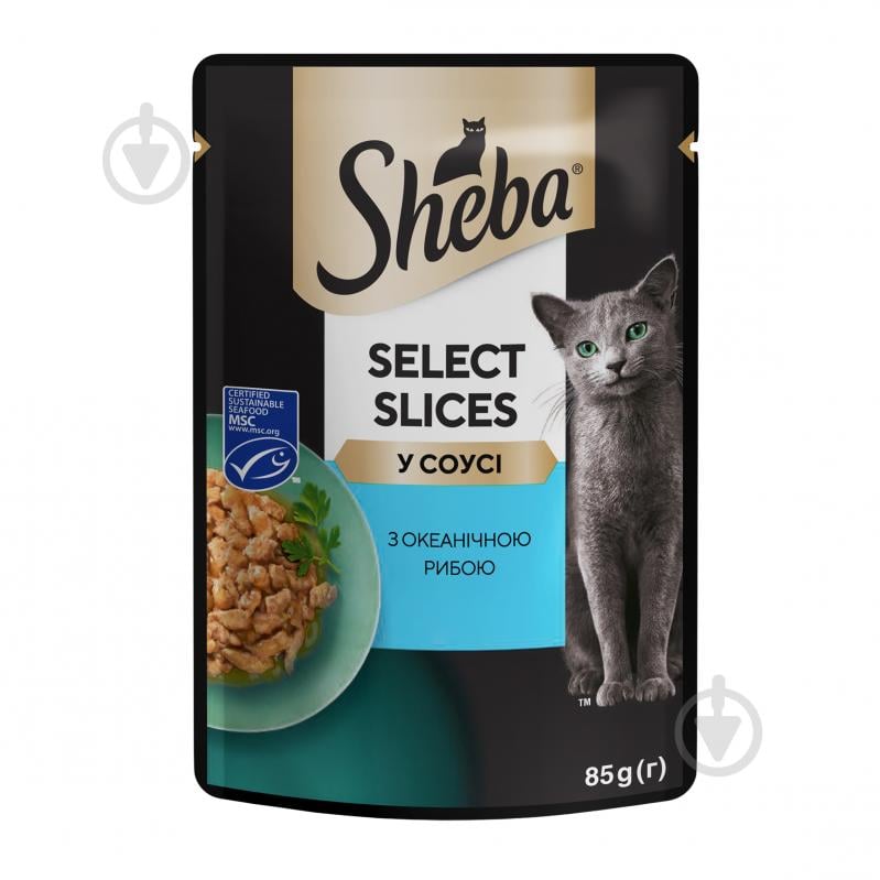 Корм влажный для котов Sheba с океанической рыбой в соусе 28 шт. 85 г - фото 2