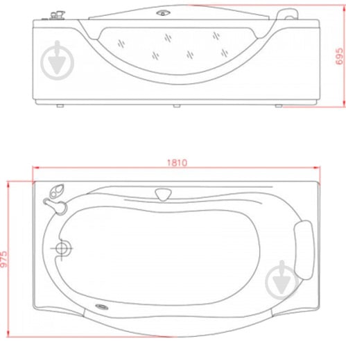 Ванна гідромасажна Appollo АТ-932 - фото 4