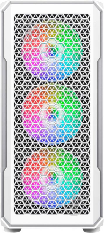 Корпус 2E Hexagon Tempered Glass без БП (2E-G338W) white - фото 3