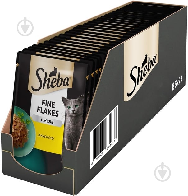 Корм влажный для котов Sheba Delikatesse in Gelee с курицей в желе 28 шт. 85 г - фото 1 Корм влажный для котов Sheba Delikatesse in Gelee с курицей в желе 28 шт. 85 г - фото 1