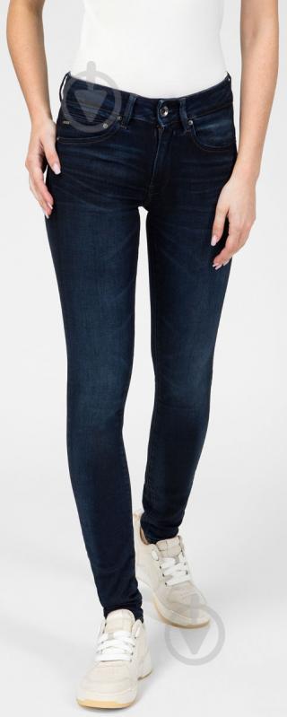 Джинсы G-Star RAW Midge Zip Mid Skinny Wmn D05281,8969-89 р. 25-32 синий - фото 1