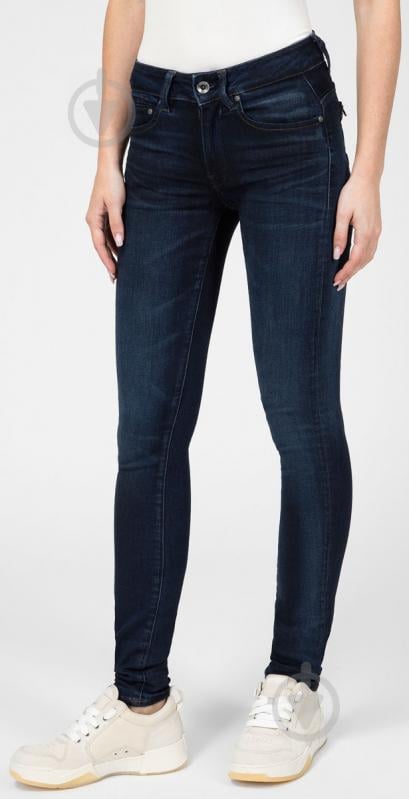 Джинсы G-Star RAW Midge Zip Mid Skinny Wmn D05281,8969-89 р. 25-32 синий - фото 2