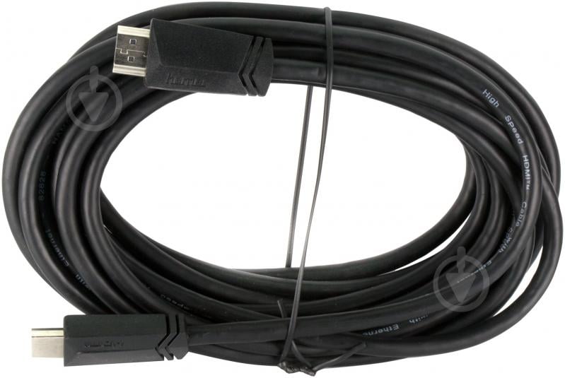 Кабель HAMA HDMI – HDMI 5 м чорний (122102) - фото 1