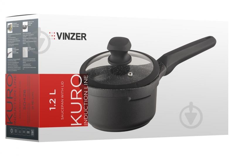 Ковш 1,2 л.16 cм Kuro Induction Line 50426 Vinzer - фото 3