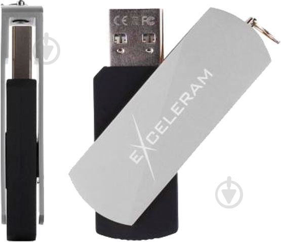 Флеш-пам'ять USB Exceleram P2 Series 64 ГБ USB 2.0 silver (EXP2U2SIB64) - фото 4
