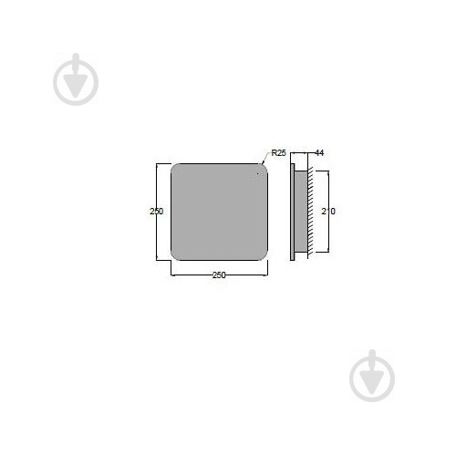 Бра ADLUX Quadro-25 R-25-WW-W LED 1x7 Вт горіх - фото 2