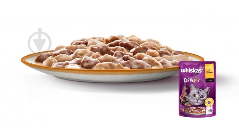 Корм влажный для котов Whiskas TastyMix ягненок и индейка в соусе 28 шт. 85 г - фото 5