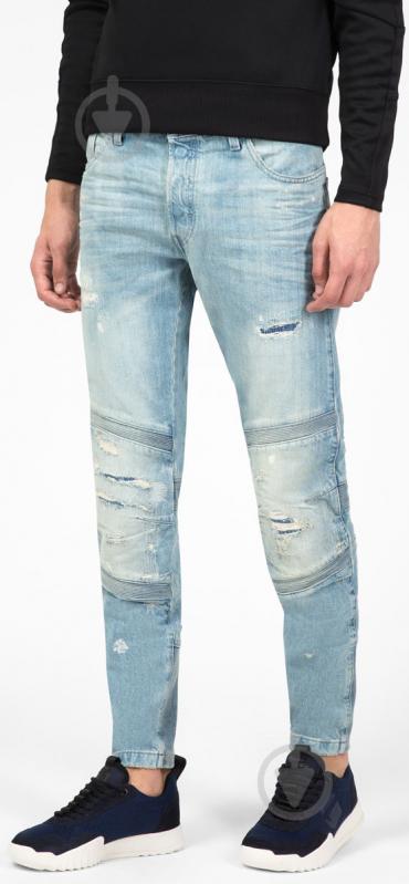 Джинсы G-Star RAW Motac Deconstructed 3D Slim D06154,8595-9402 р. 29-32 синий - фото 2