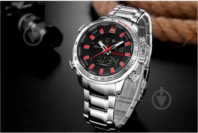 Наручные часы NaviForce Savonna Red SBR-NF9093 silver - фото 3